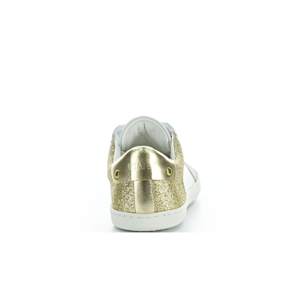 Shapen Charm Light Gold Leather Barfuß-Halbschuhe
