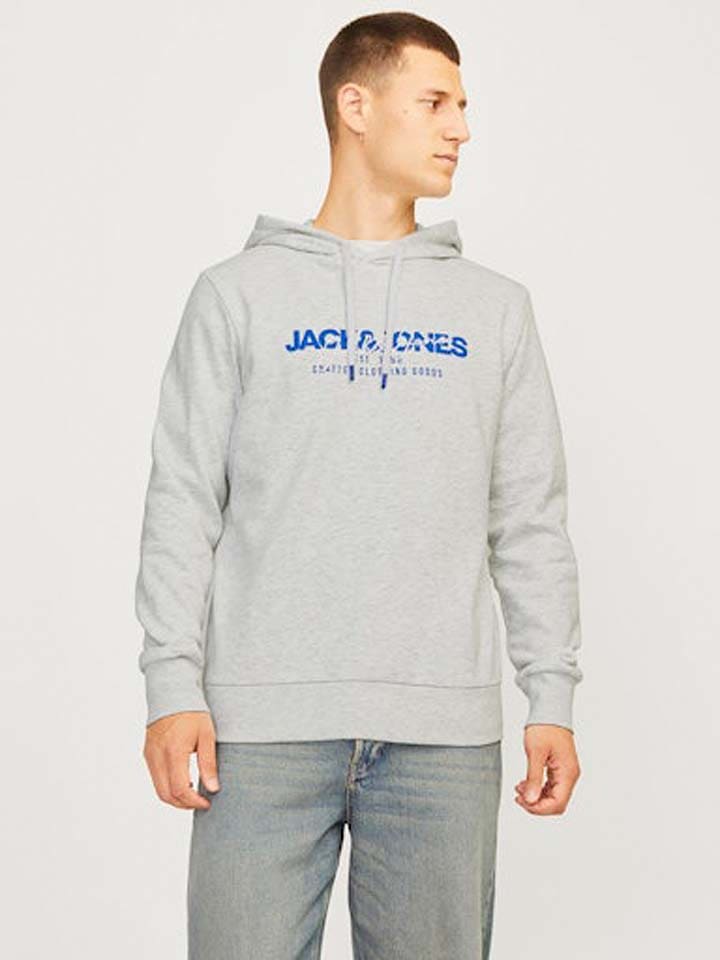 Jack & Jones Hoodie in Grau günstig kaufen