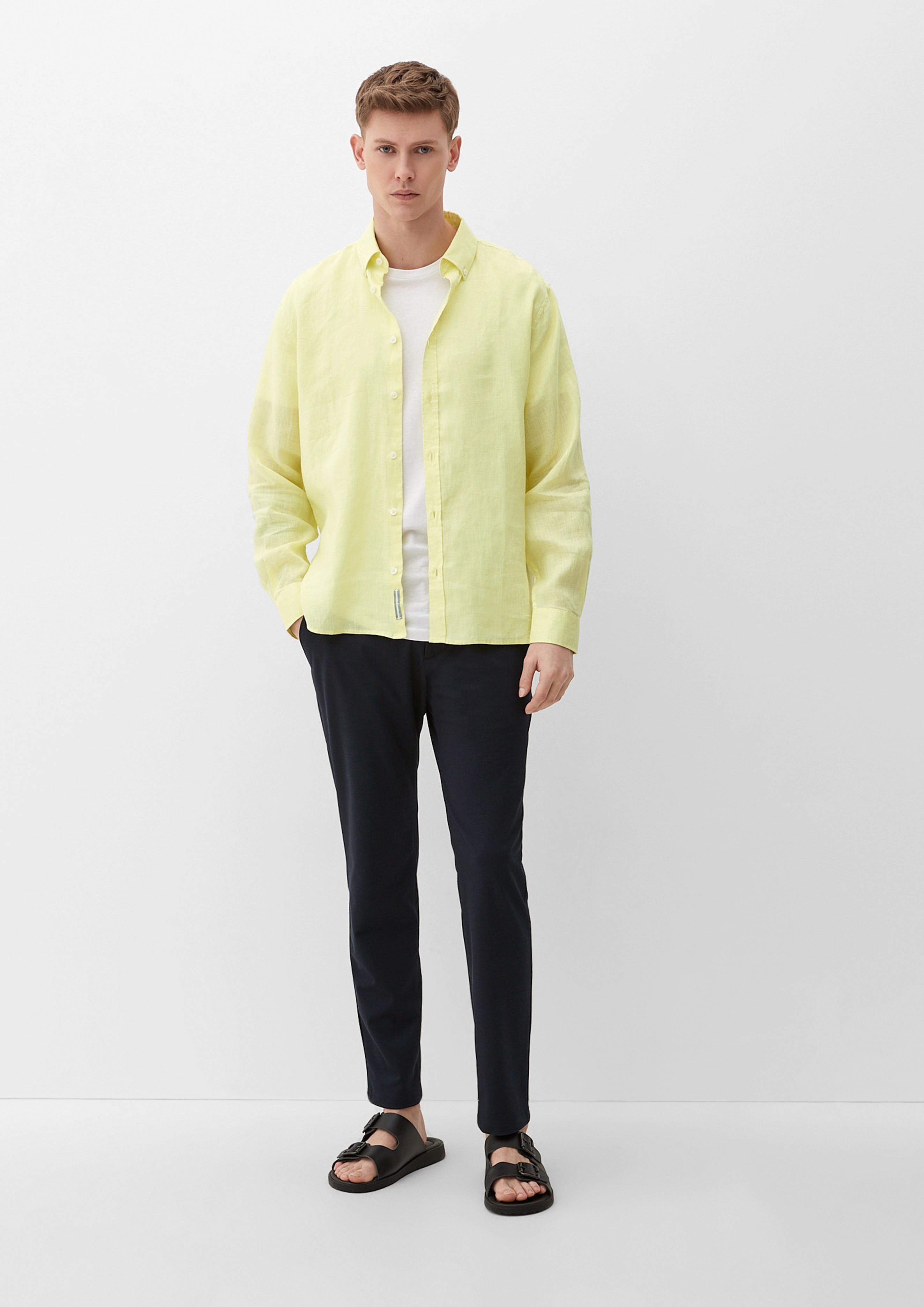 Leinenhemd mit Button-Down-Kragen  2127510-7015