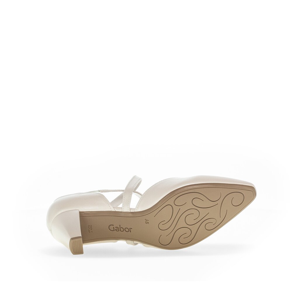 Gabor fashion Spangenpumps weiß