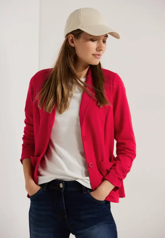 CECIL Sweatblazer mit Raffung