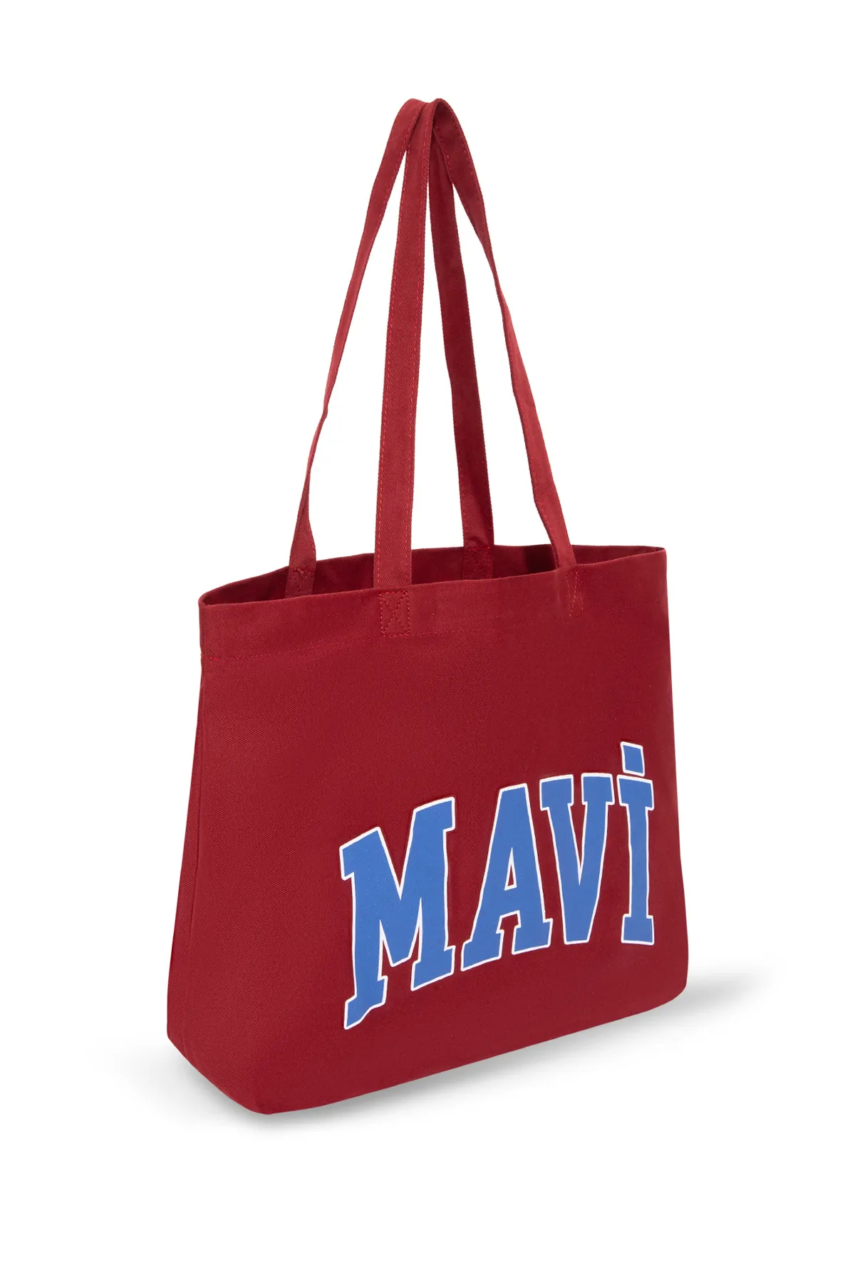 Mavi  Weinrote Umhängetasche mit Logodruck 1912022-85279