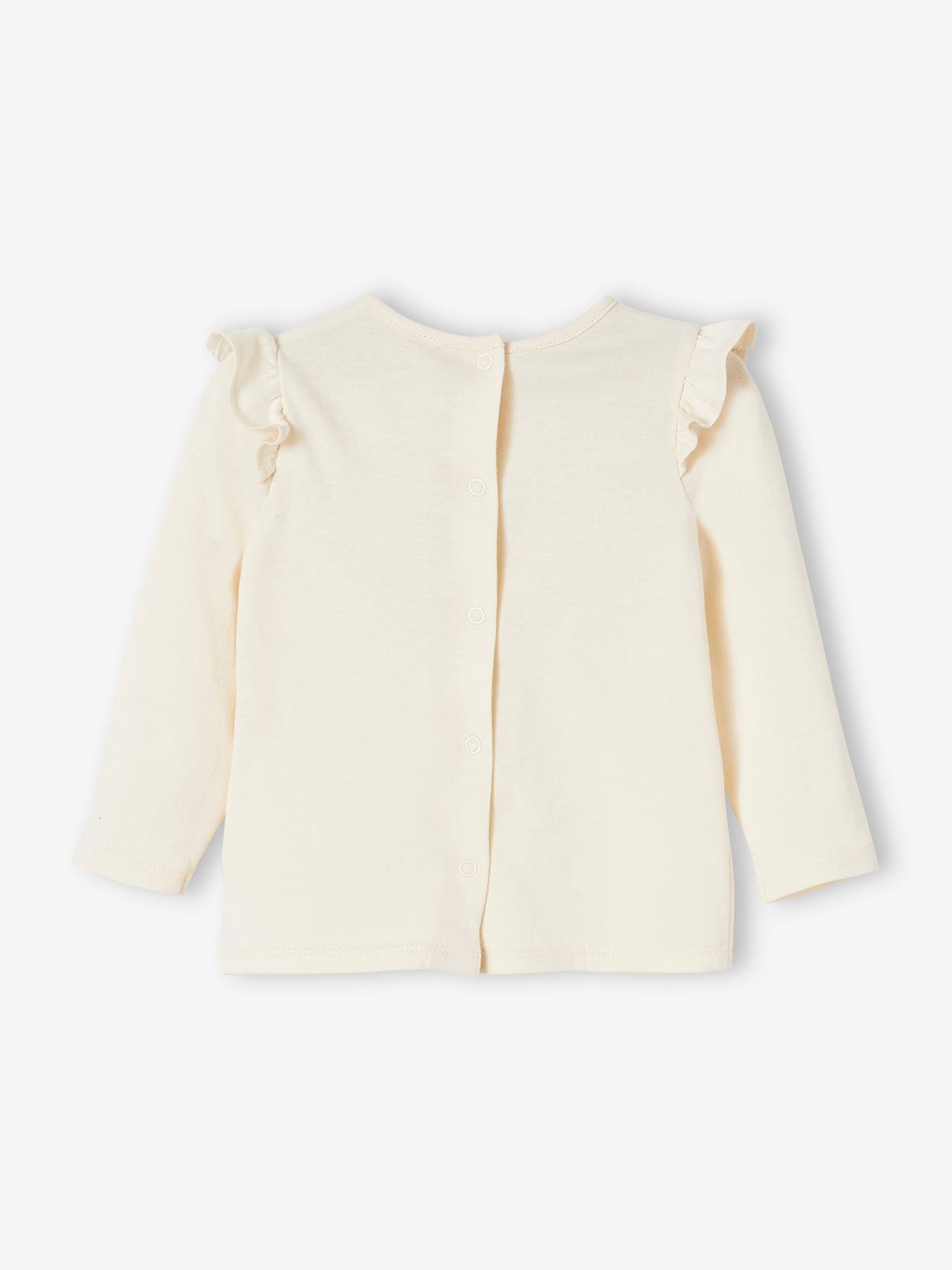 Vertbaudet Mädchen Baby Shirt  Oeko-Tex - wollweiß