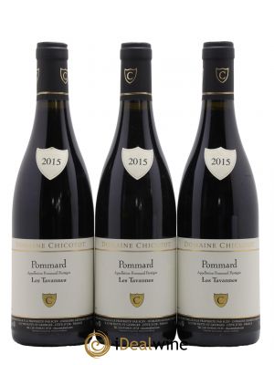 Pommard Les Tavannes Domaine Chicotot 2015 - Lot de 3 Bouteilles