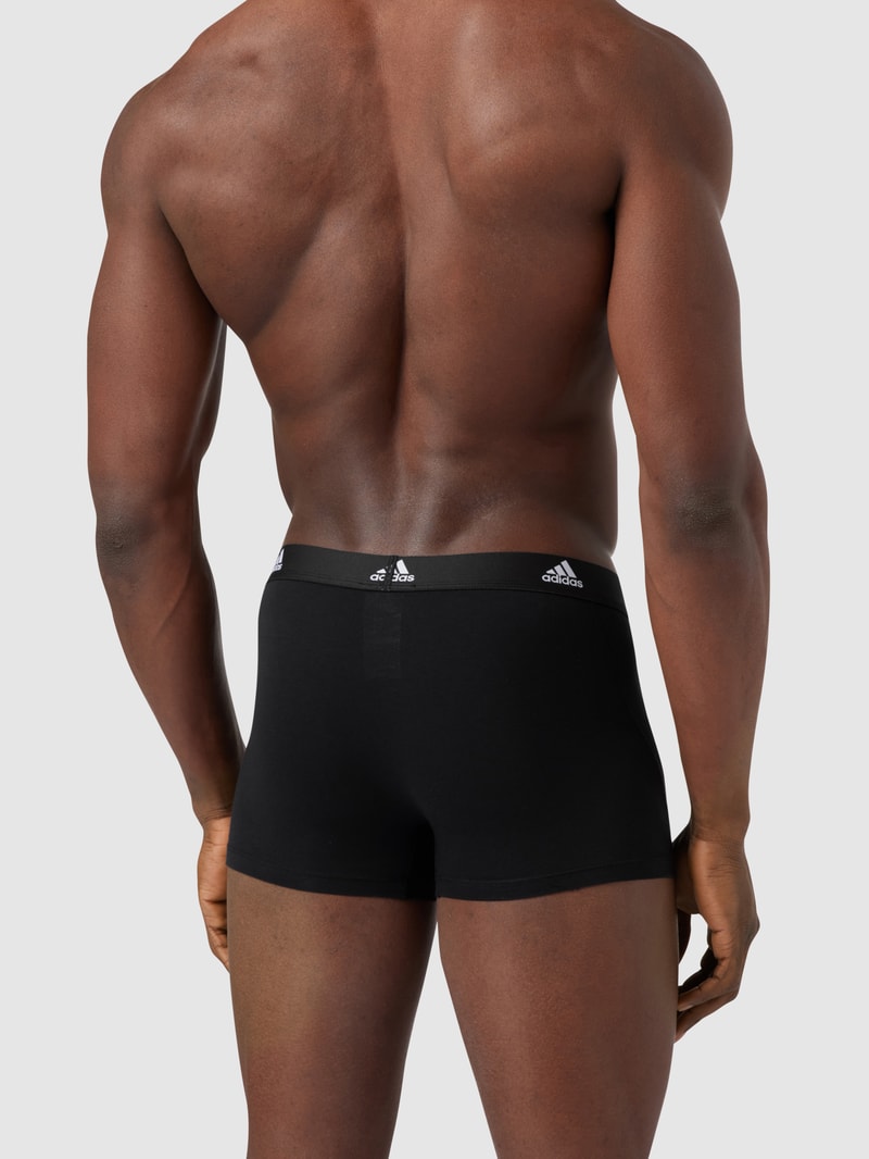 Trunks mit Label-Schriftzug im 3er-Pack in schwarz