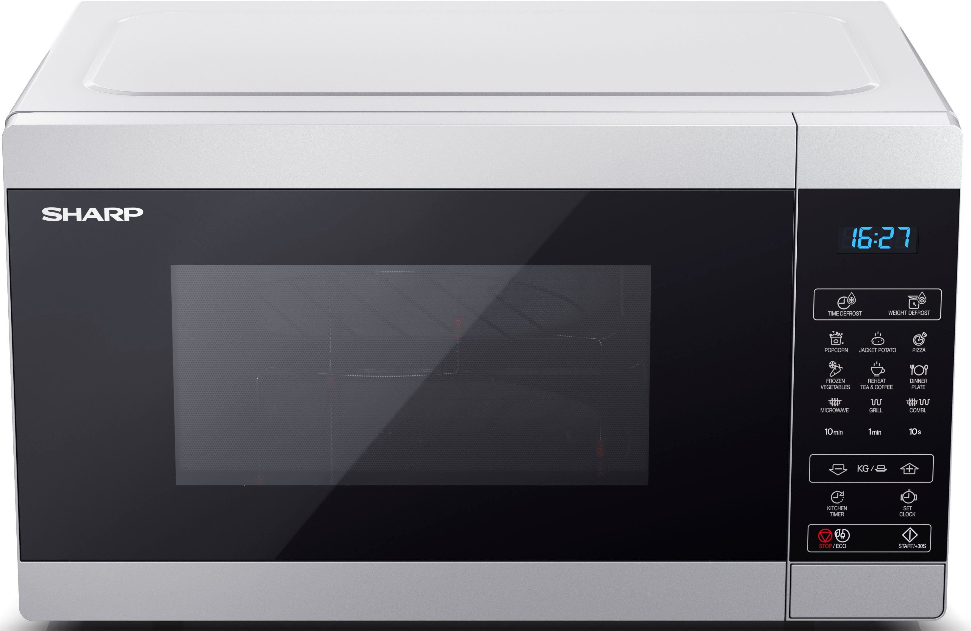 Sharp Mikrowelle YC-MG81E-S, Grill, Mikrowelle, 28 l