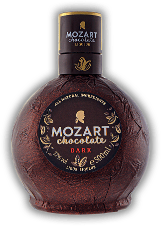 Mozart Dark Chocolate 0,5 Liter Mozart Dark Chocolate 0,5 Liter Vom Spezialisten für Schokoladen Spirituosen eine herrliche dunkle Likör-Komposition. 0,5	 Liter - Vol 17%