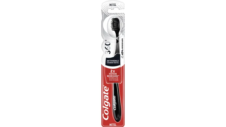 Colgate 360° Aktivkohle Zahnbürste Mittel