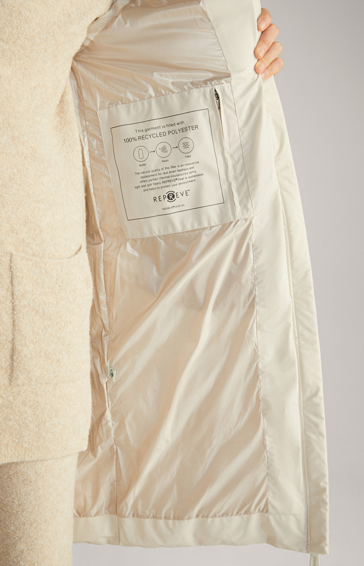 Steppweste in Offwhite