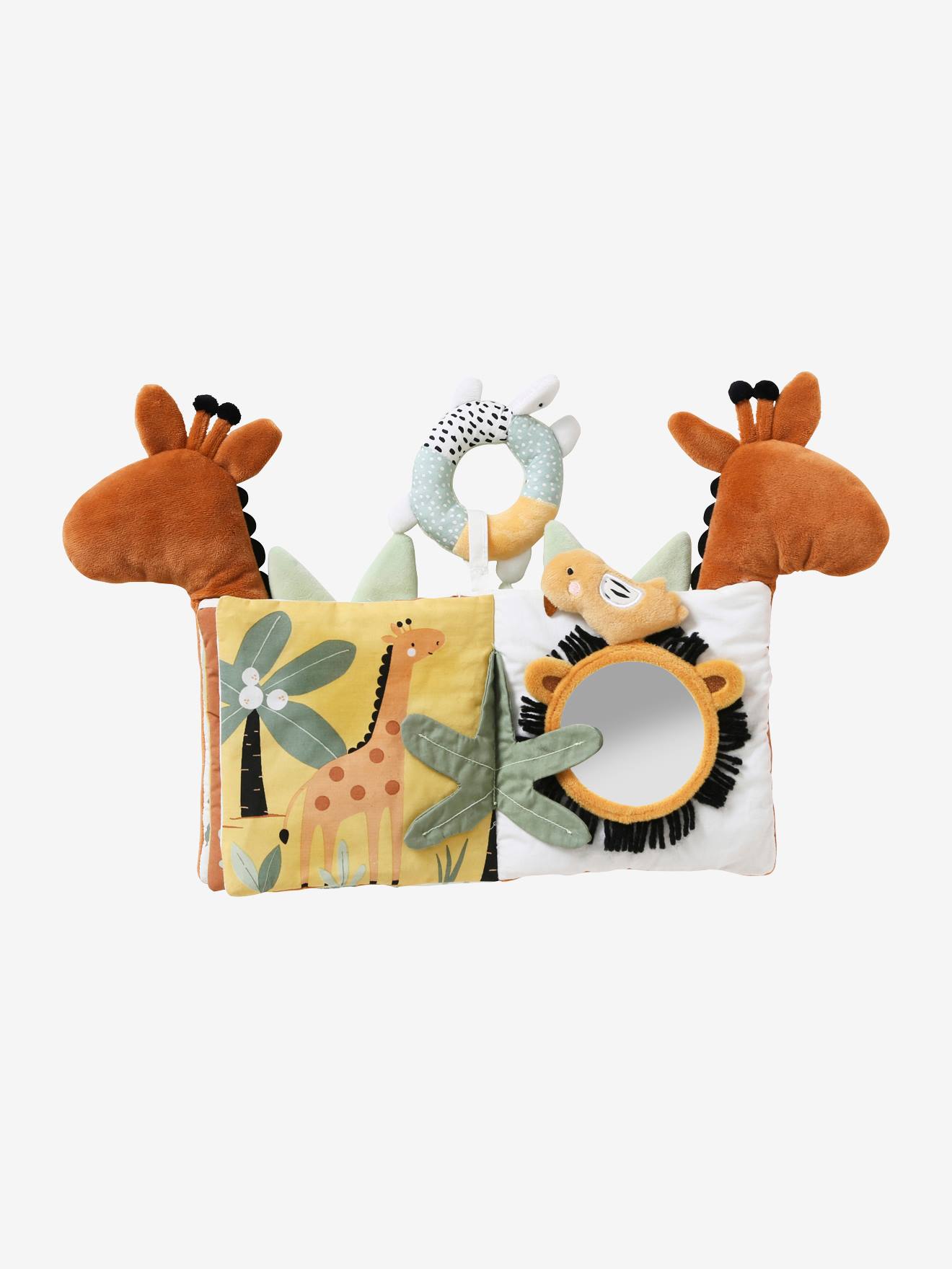 Vertbaudet Baby Activity-Buch TANSANIA, Giraffe - braun