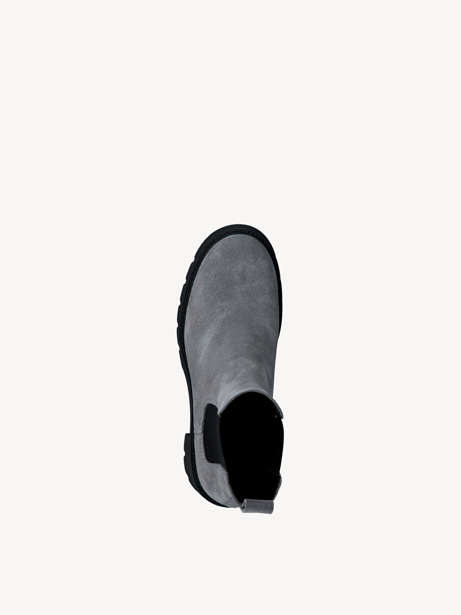 Bottine Chelsea en cuir - gris