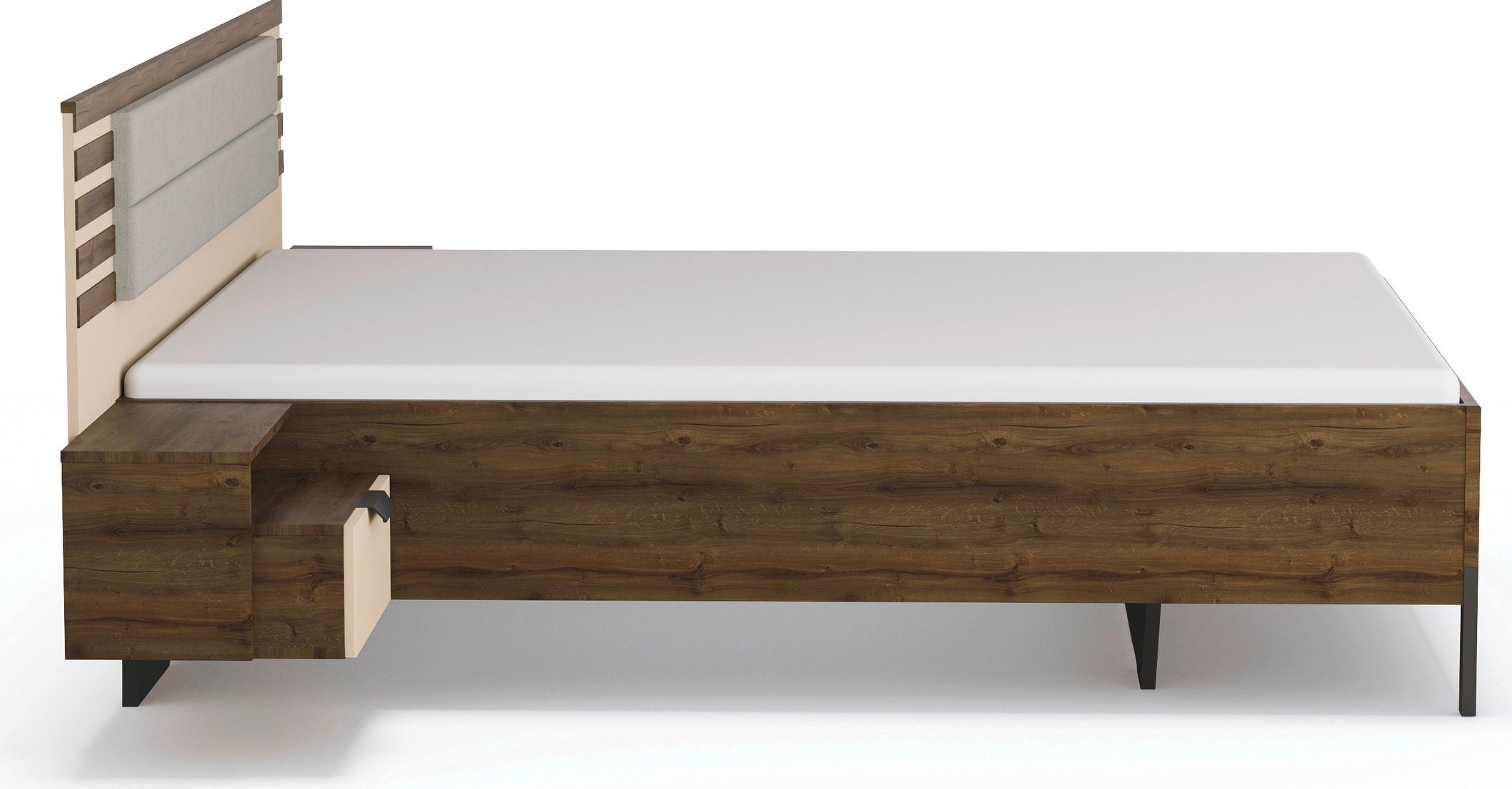 rauch Bettanlage Barea, mit Hängenachttischen und Kopfteil mit Polsterauflage