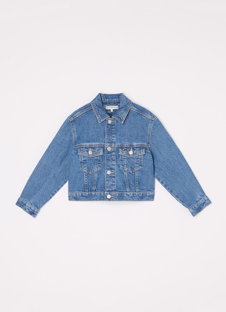Jachetă din denim Tommy Hilfiger cu logo brodat