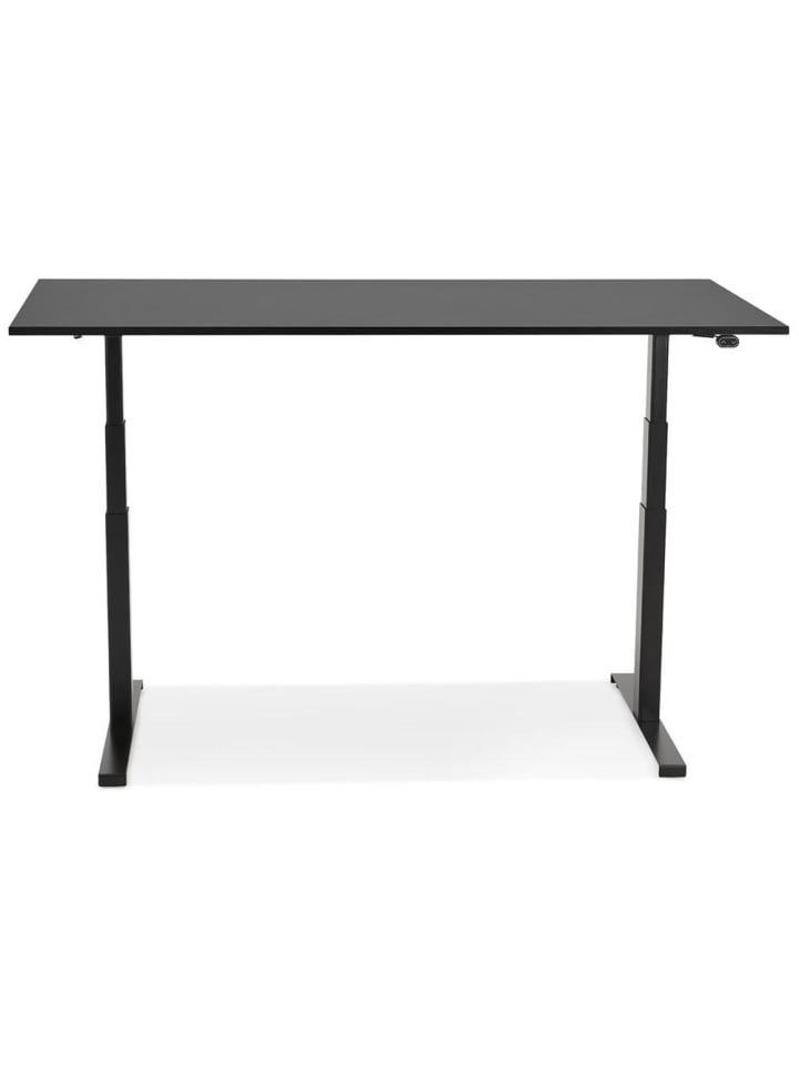 KADIMA DESIGN Schreibtisch 140x70 cm elektrisch höhenverstellbar ergonomisch in Schwarz günstig kaufen