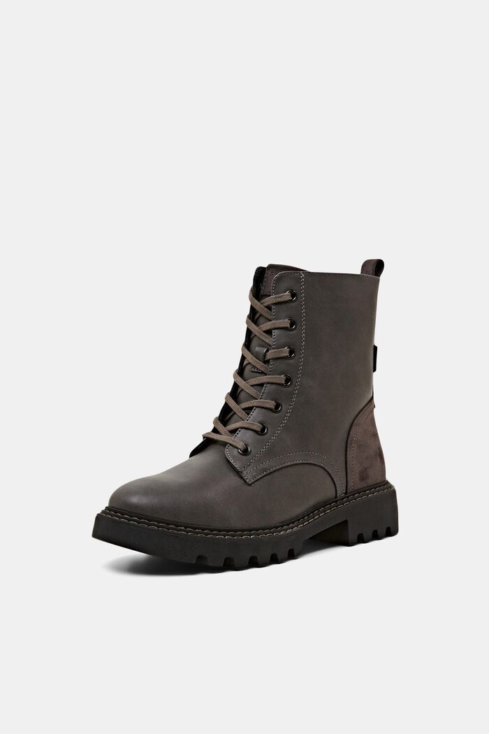 Schnürboots aus veganem Leder