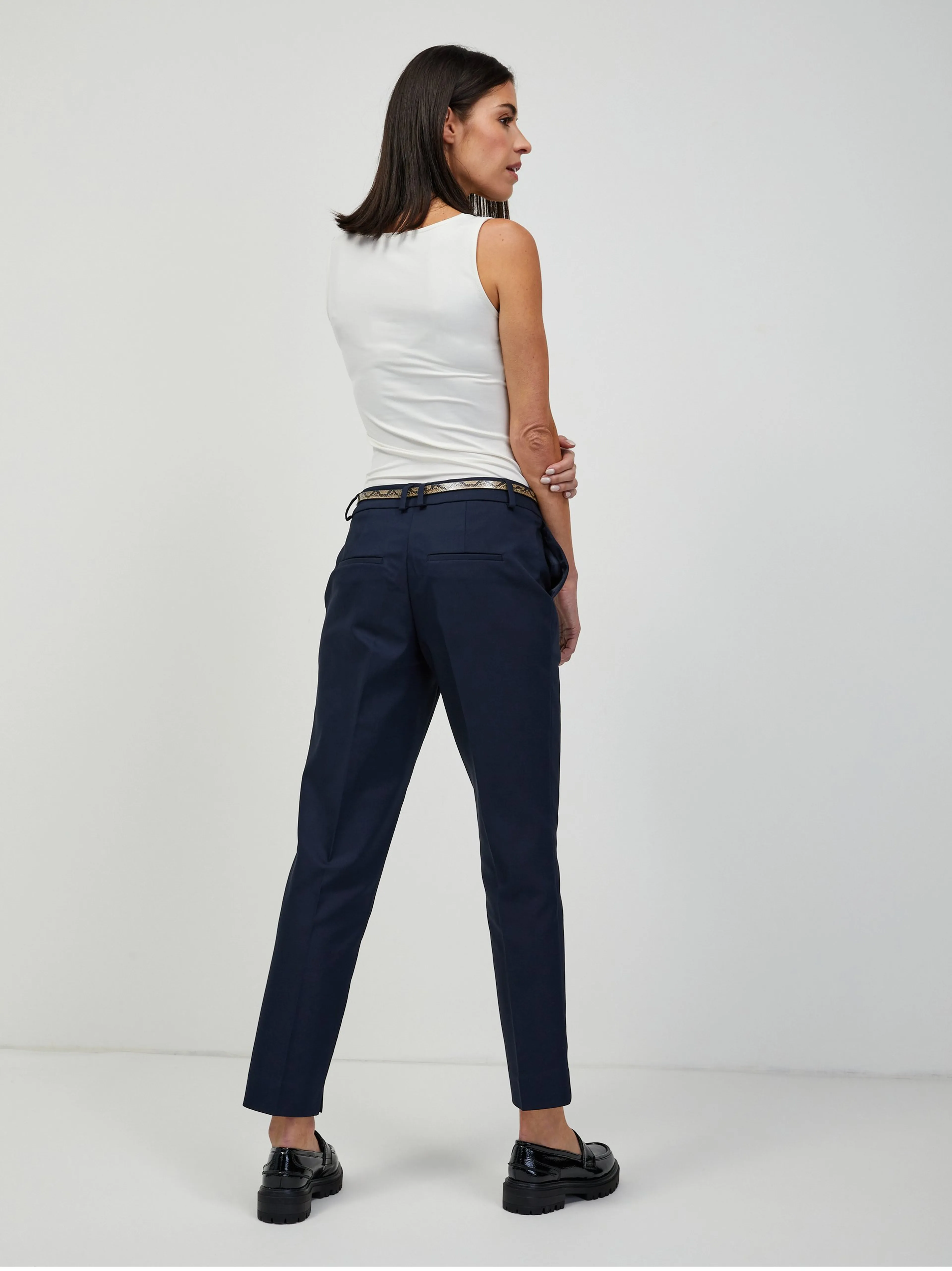 Dunkelblaue Chino Hose ORSAY