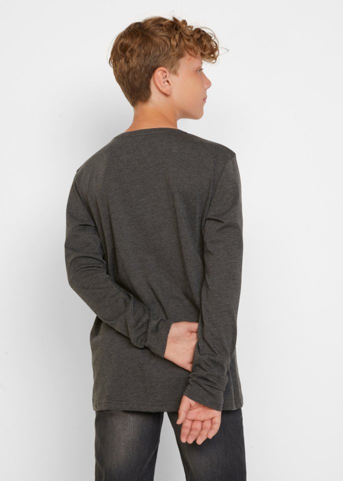 Jungen Langarmshirt aus Bio-Baumwolle (2er-Pack)