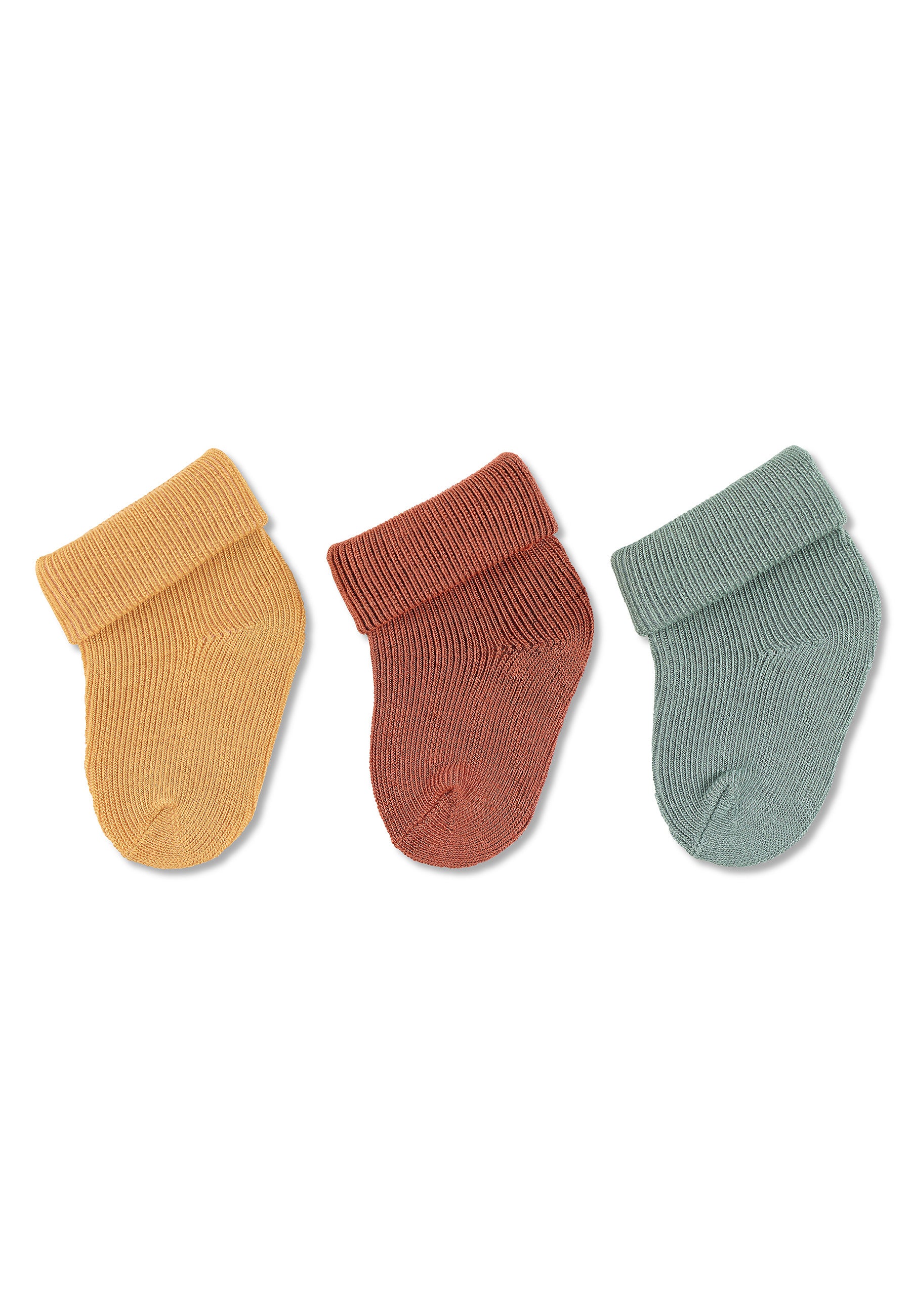 Erstlingssöckchen in Unifarben, 3er Pack
