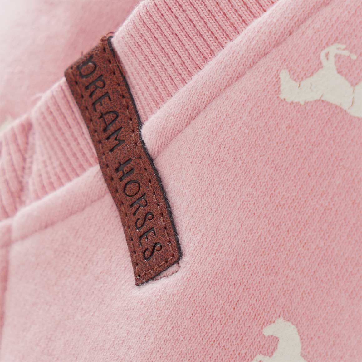 Mädchen Sweatkleid mit Pferde-Allover