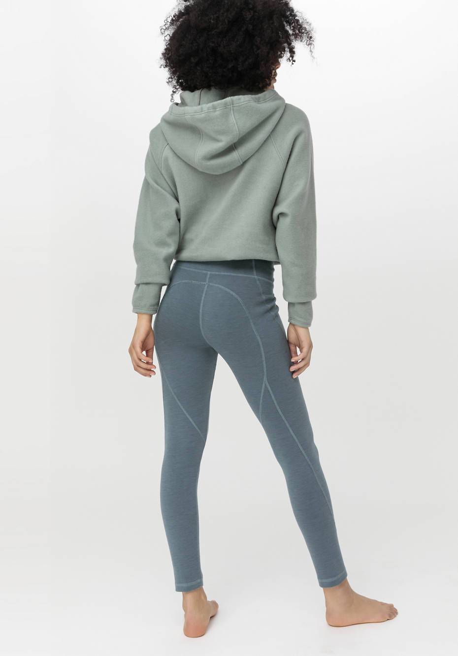 Sport Leggings aus Bio-Merinowolle mit Bio-Baumwolle