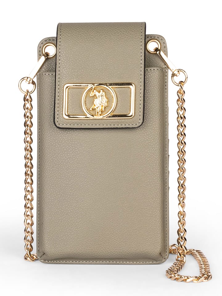 U.S. Polo Assn. Handytasche in Khaki - (B)11 x (H)19 x (T)1 cm günstig kaufen onesize