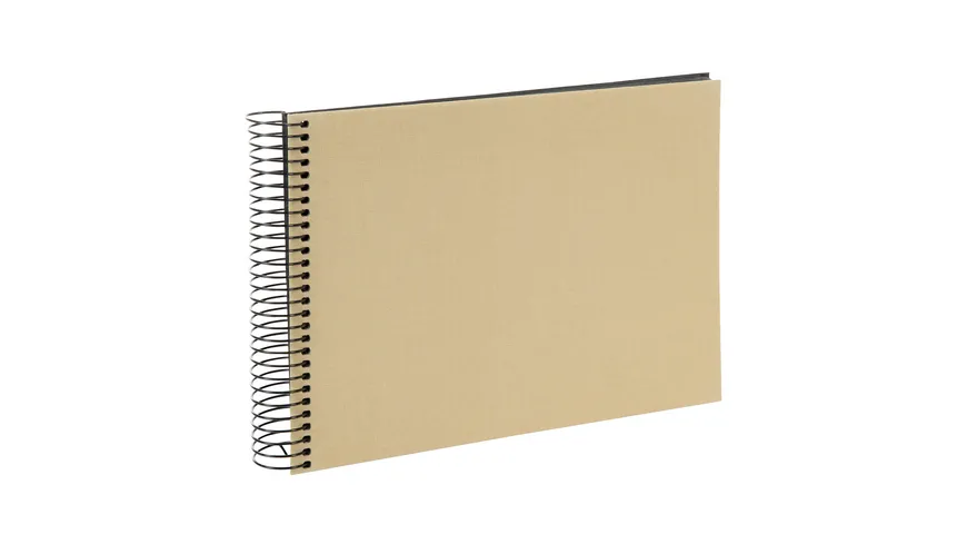 goldbuch Spiralalbum Bella Vista Beige 24x17cm 40 schwarze Seiten - erweiterbar