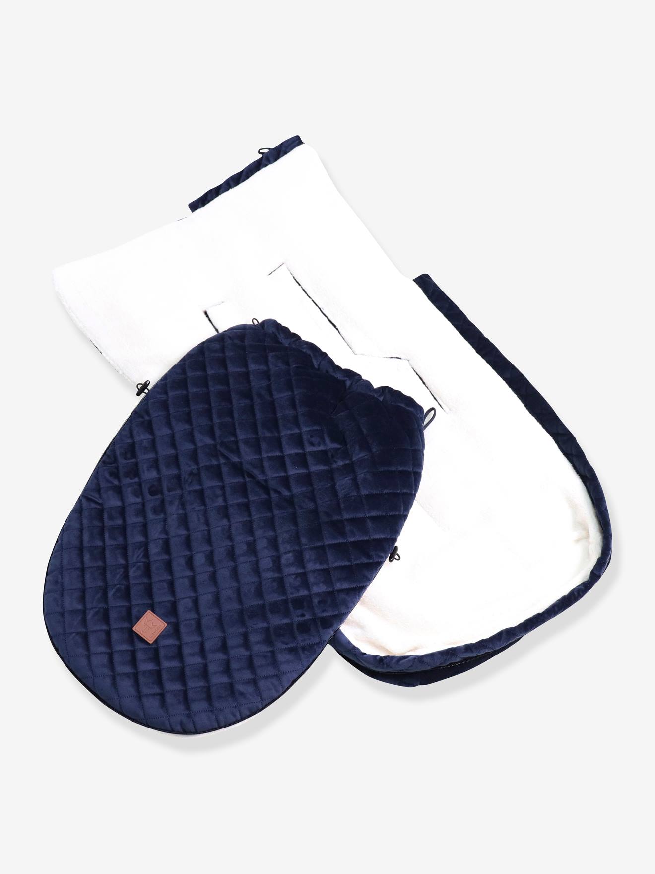 Chancelière poussette X-Large Velvet Hoody KAISER navy