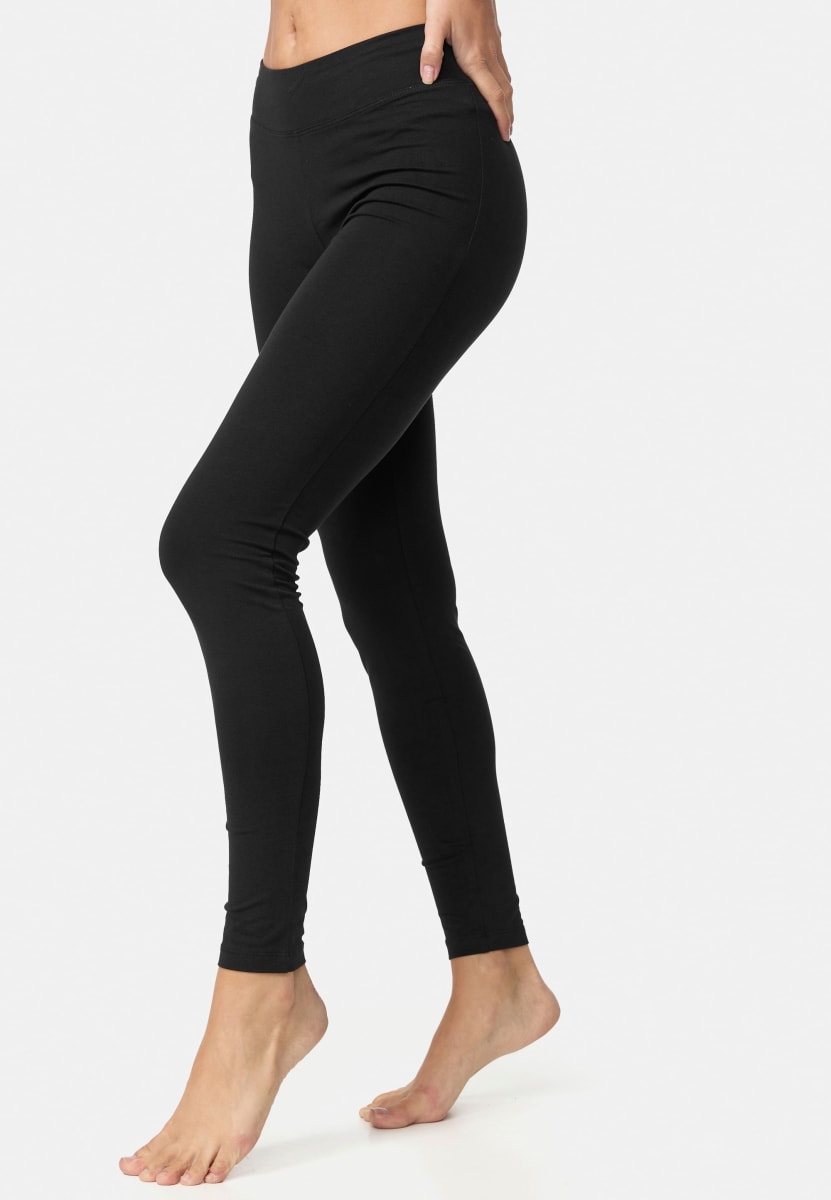 Baumwoll-Leggings schwarz Gr. 38/40, 1 St