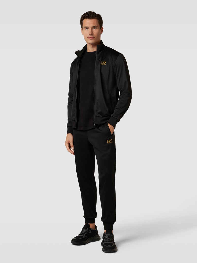 Sweatanzug mit Label-Details in schwarz