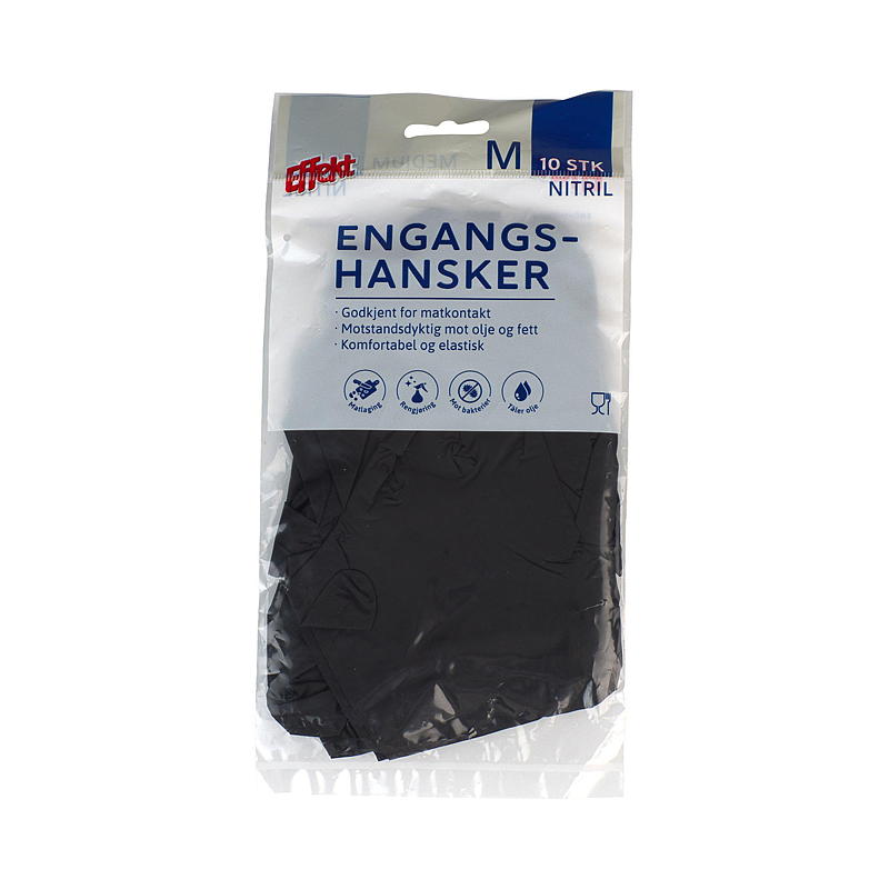 Effekt Engangshanske 10-pk str M