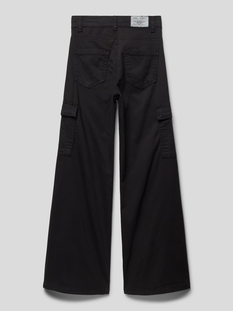 Cargohose mit Stretch-Anteil in schwarz