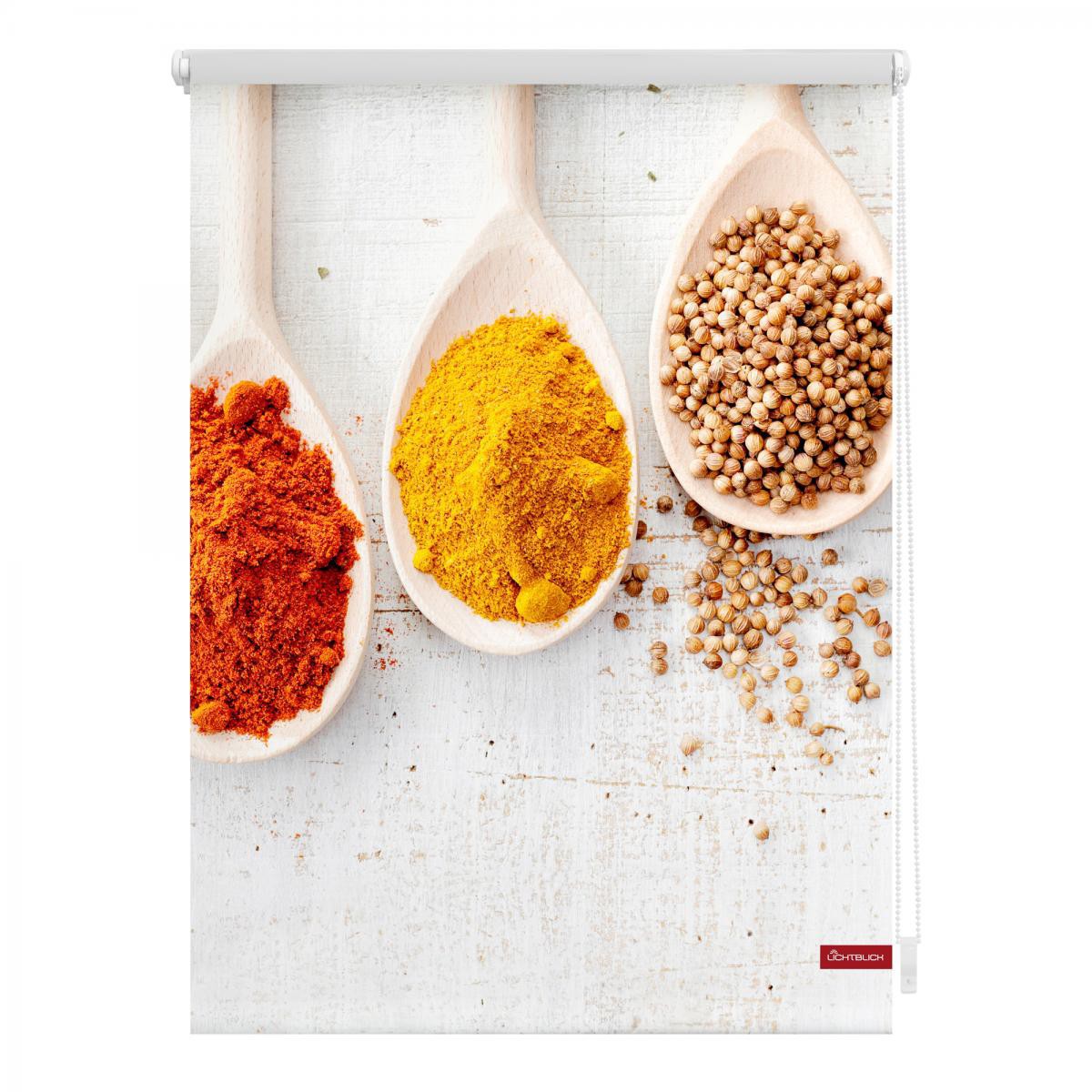Lichtblick Rollo Klemmfix, ohne Bohren, blickdicht, Spices - Bunt, 80 x 150 cm (B x L)