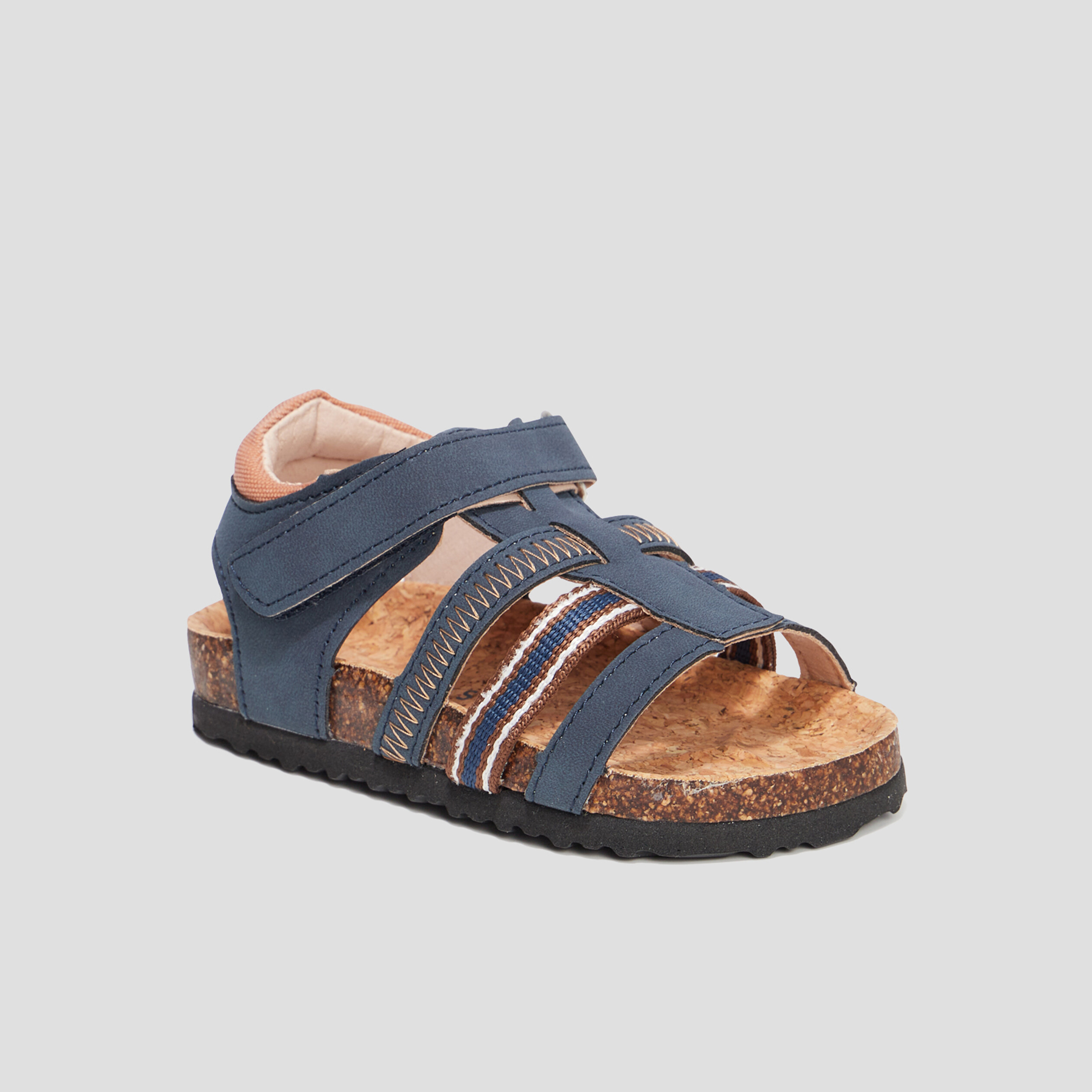 Sandales à scratchs Creeks Prago bleu marine garçon | La Halle