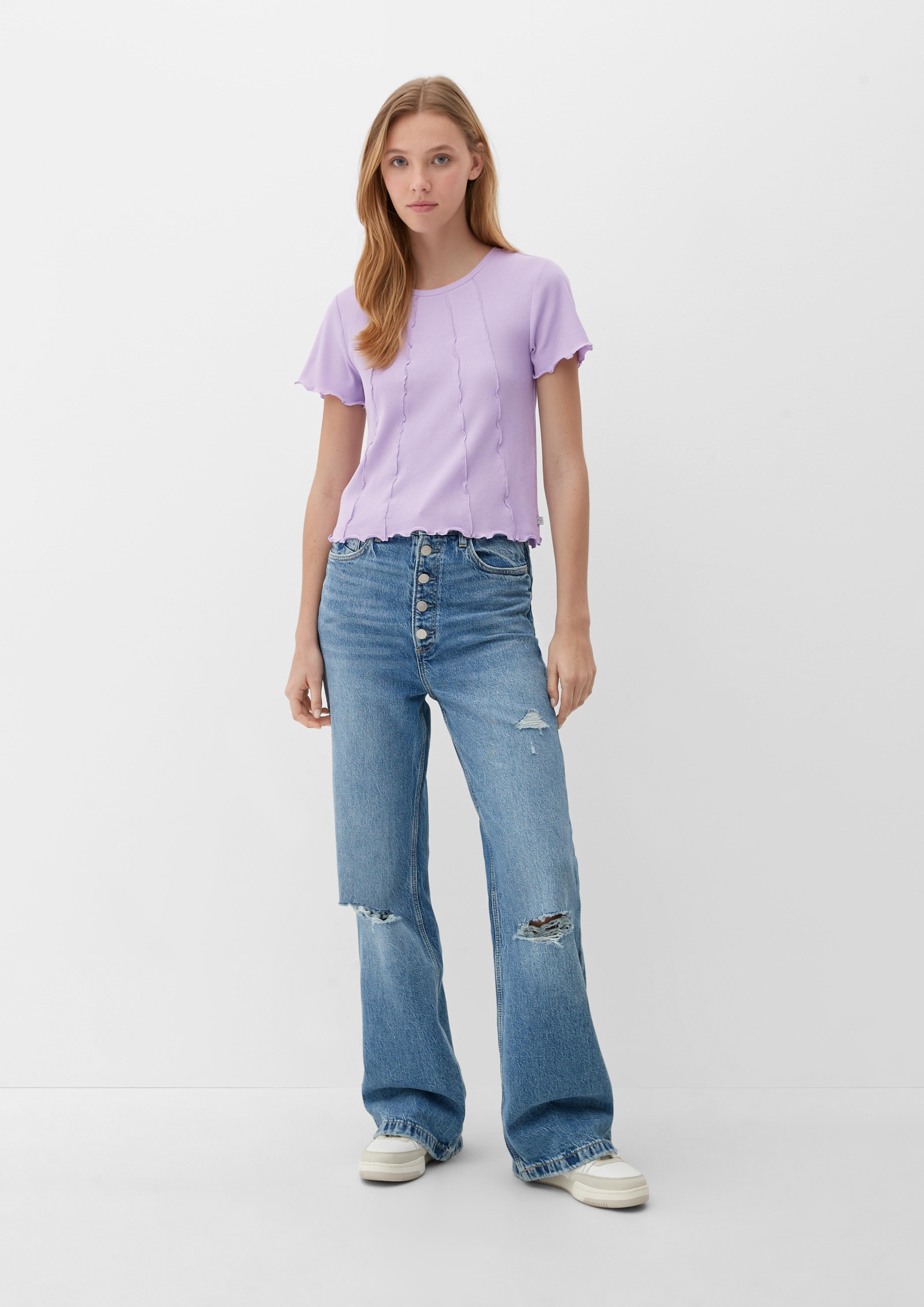 T-Shirt mit Ziernähten  2127928-4724