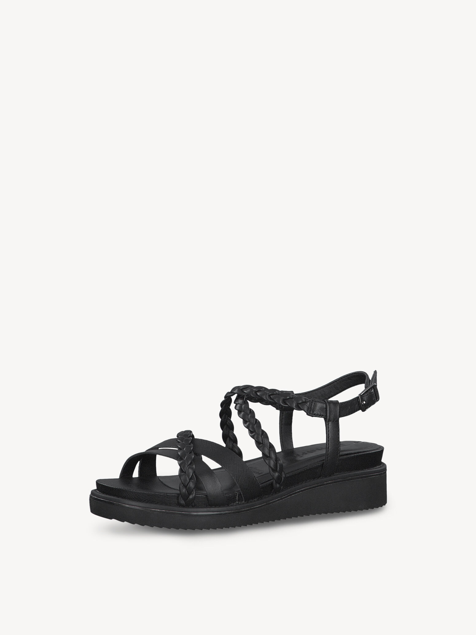 Sandale à talon - noir