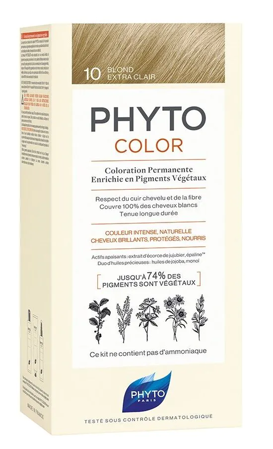 Phyto Phytocolor 10 ypač šviesiai blondinės spalvos plaukų dažai