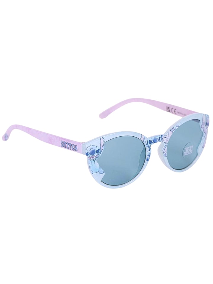Lilo & Stitch Sonnenbrille mit Glitzerdetails Stitch & Angel  in Hellblau günstig kaufen onesize