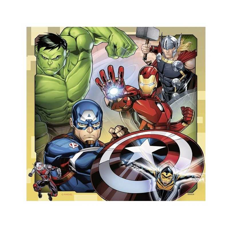 Puzzle Puissants Avengers 3x 49 pièces
