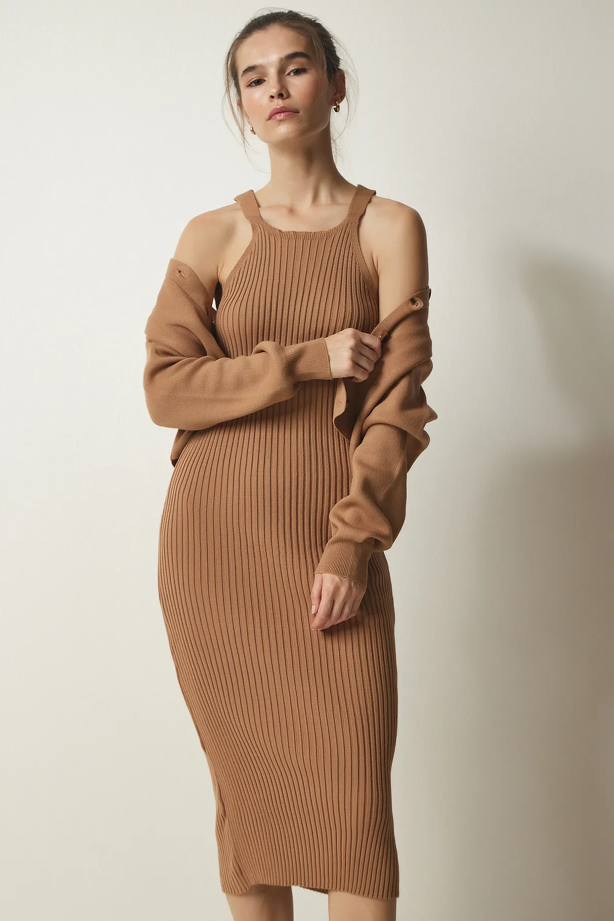 Happiness İstanbul  Zweiteiler - Braun - Regular Fit