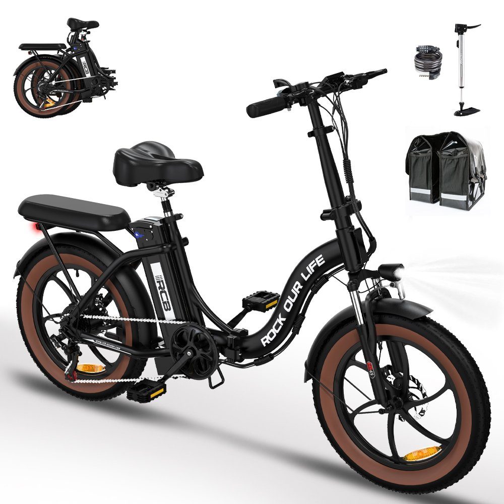 RCB E-Bike RK6S 20 ZOLL, 7 Gang Shimano, 250W Heckmotor, 20