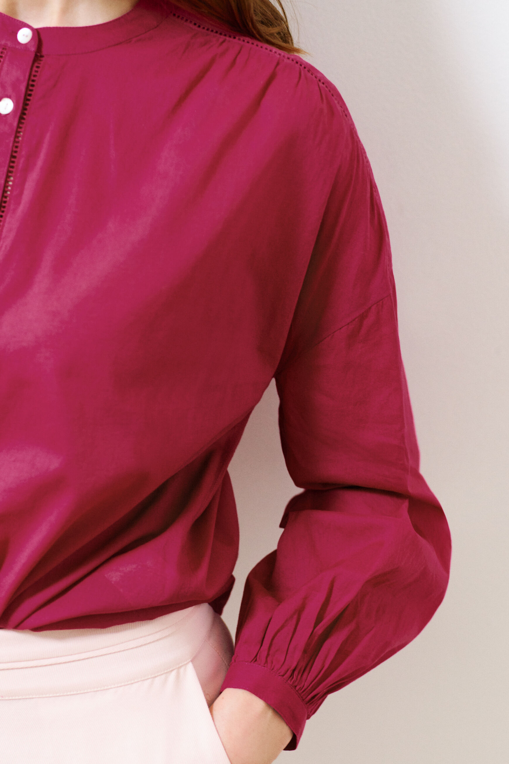 chemisier clarisse rouge femme