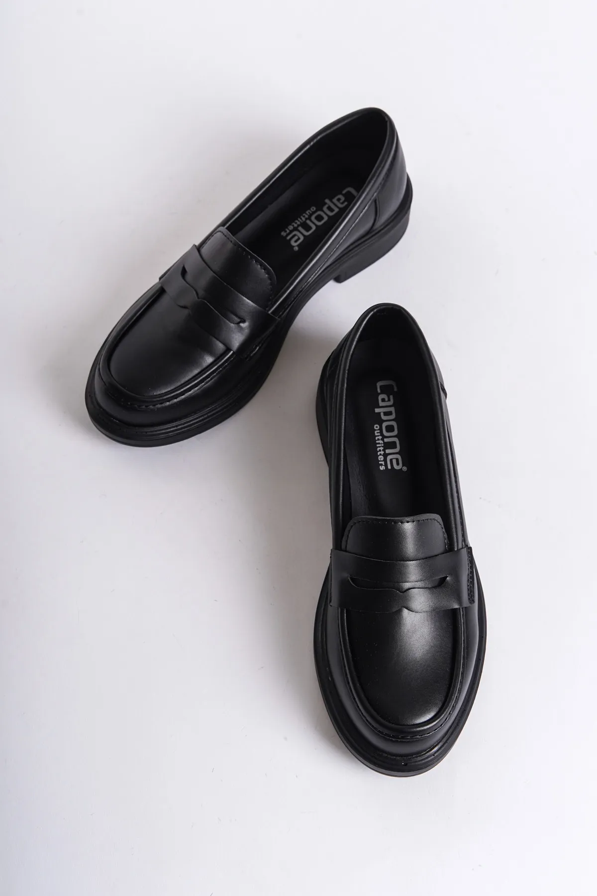 Capone Outfitters  Loafer - Schwarz - Blockabsatz