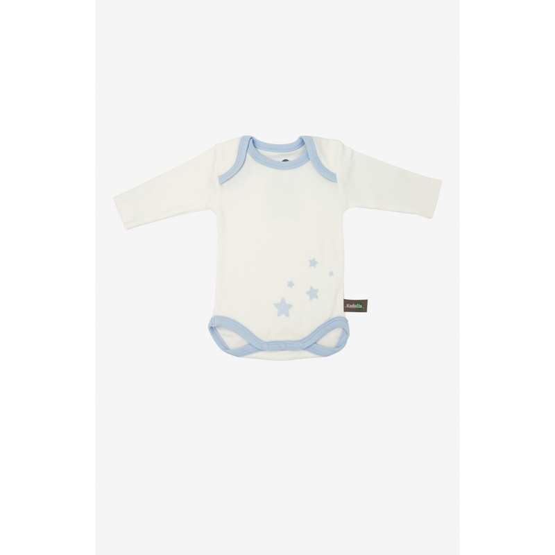 Lot de 3 Body manches longues en Coton Bio à motifs étoiles