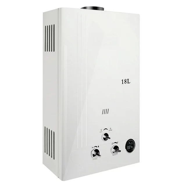 TCMT 18L Liquid Propane Tankless Water Heater 4.8 GPM LPG Instant Hot Boiler with Digital Display