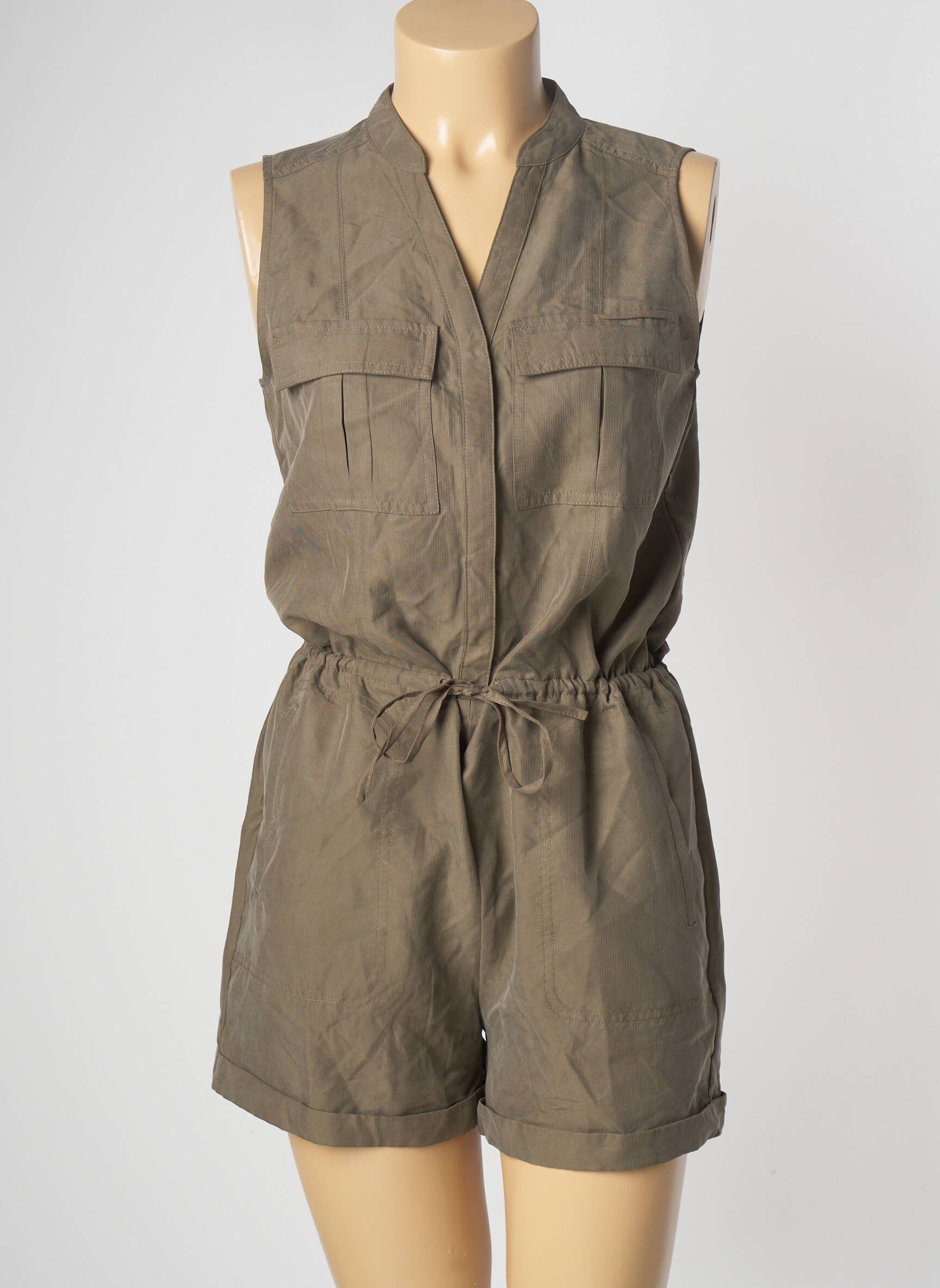 Only Combi Shorts Femme couleur vert