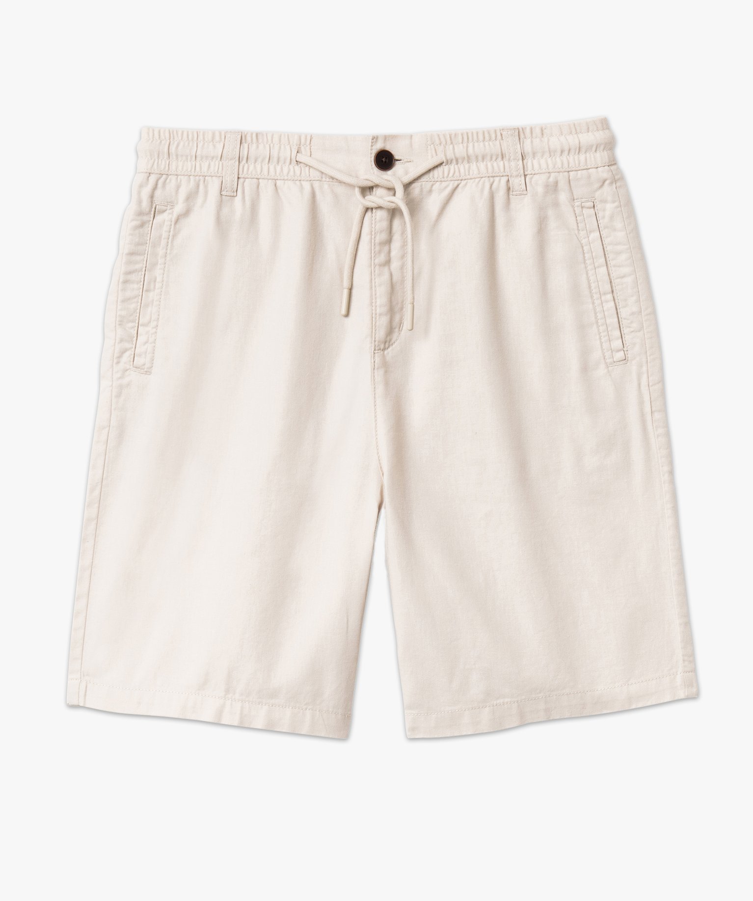 Bermuda homme en coton coupe droite blanc | GEMO