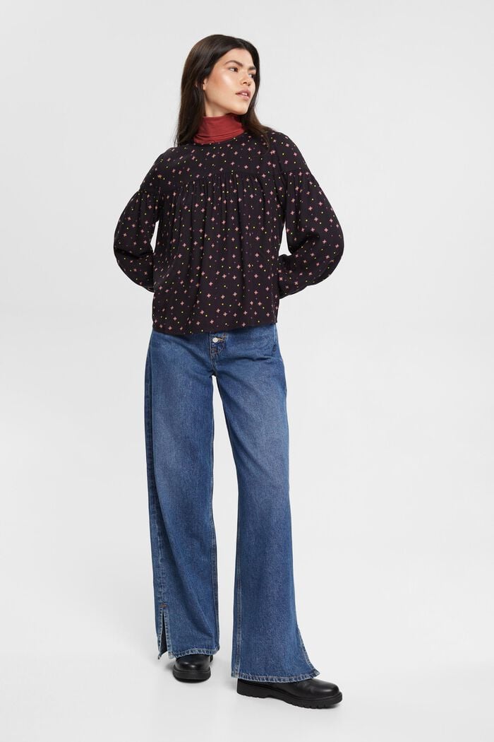 Bluse mit Muster, LENZING™ ECOVERO™
