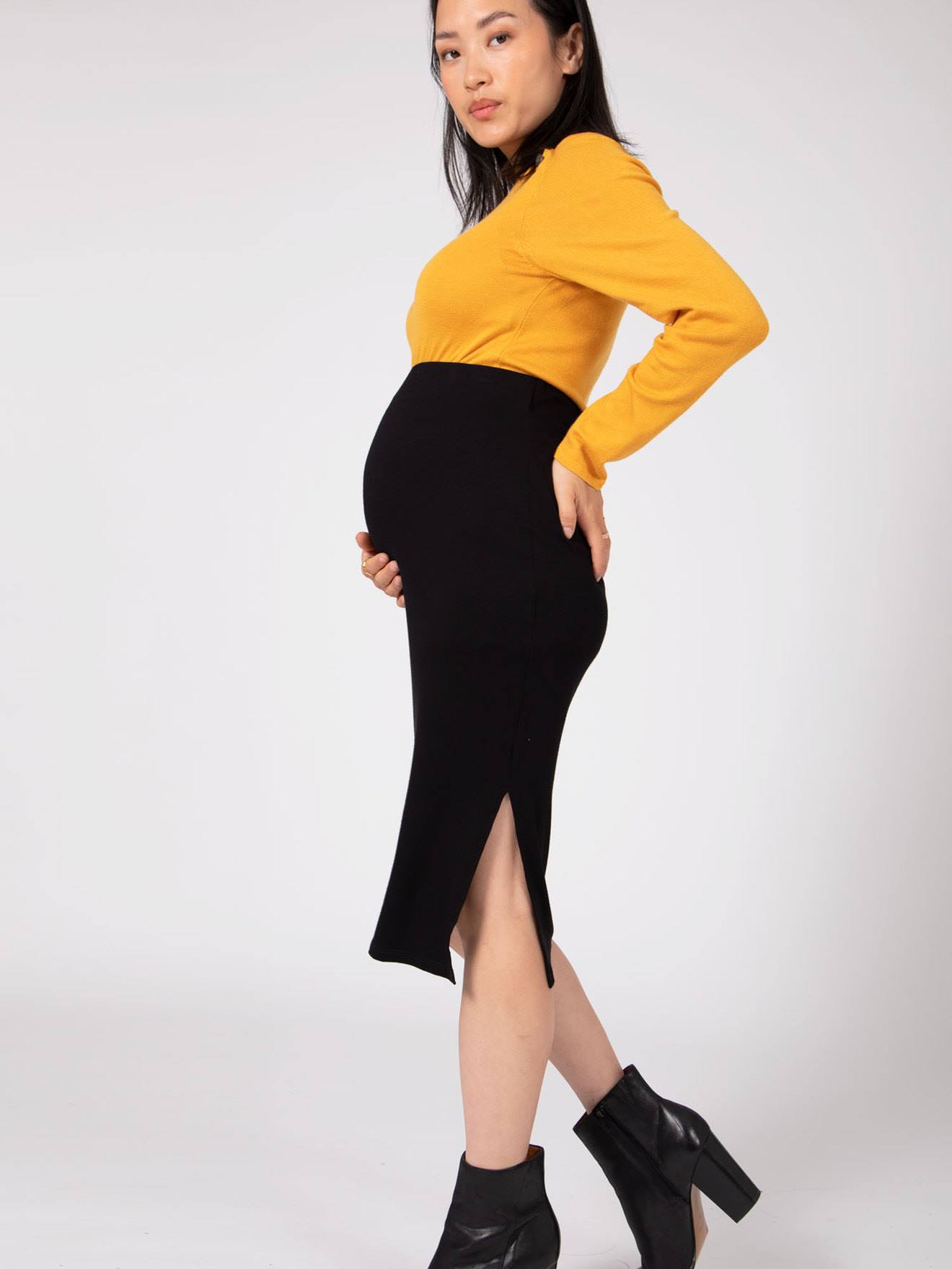 Envie de Fraise Stretch-Umstandsrock CINDY ENVIE DE FRAISE - schwarz