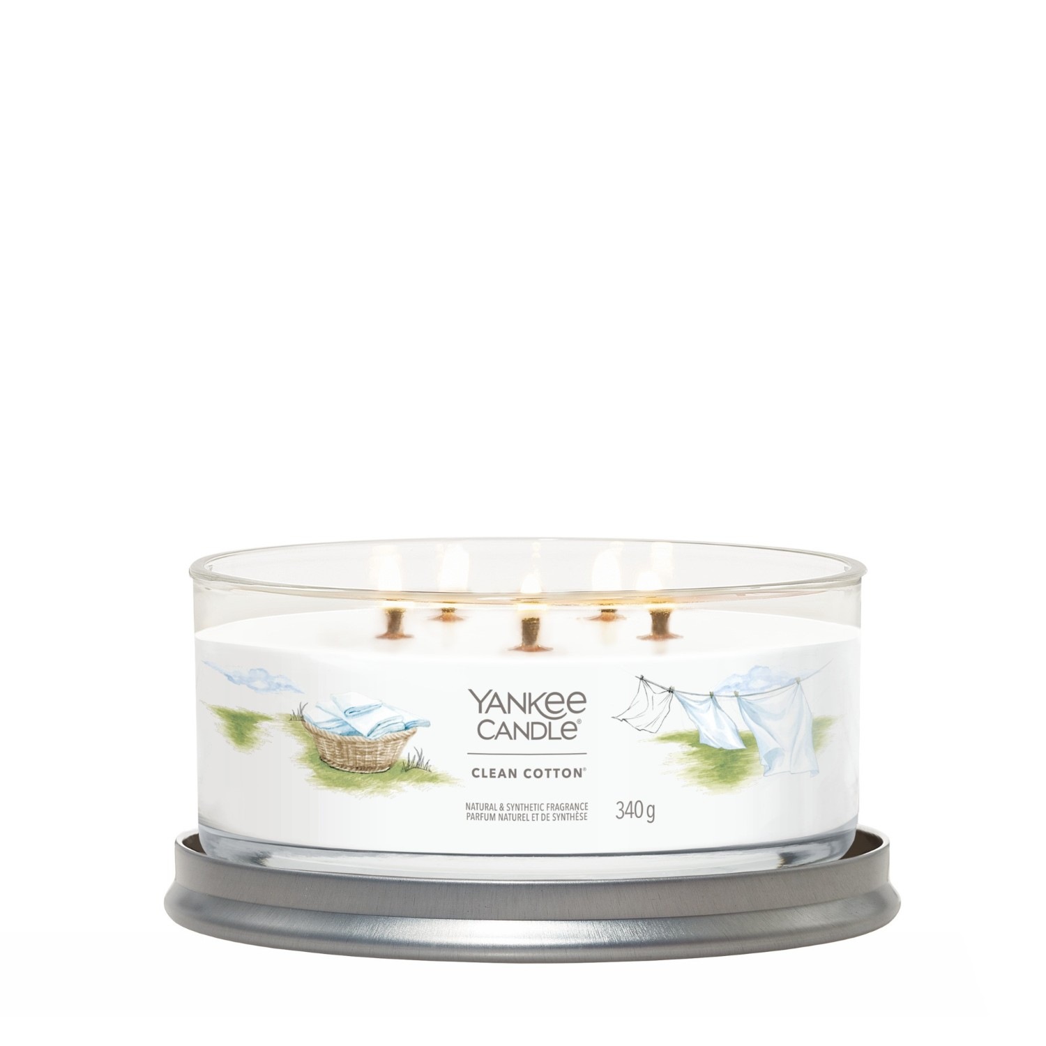 Świeca YANKEE CANDLE 5 knotów Świeża bawełna
