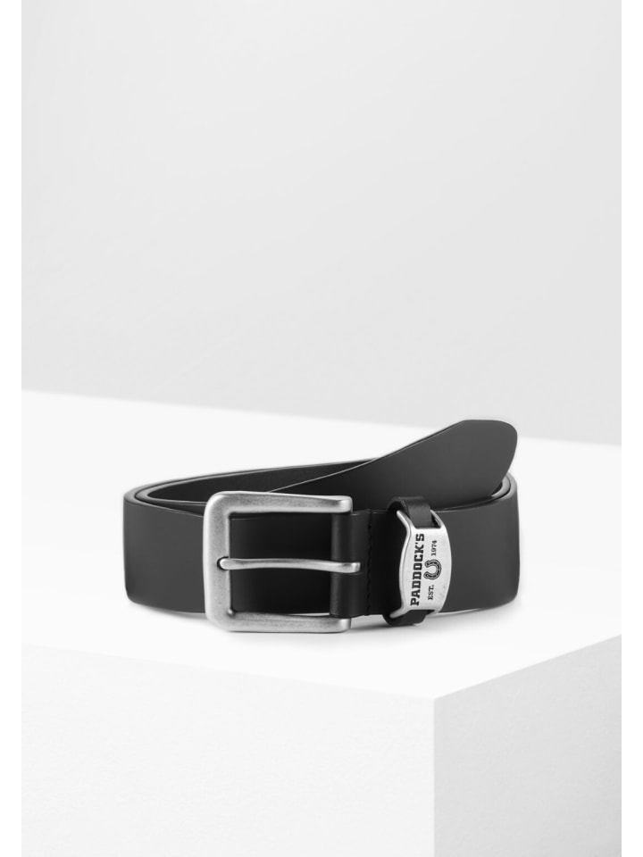 Paddock's Ledergürtel in schwarz günstig kaufen